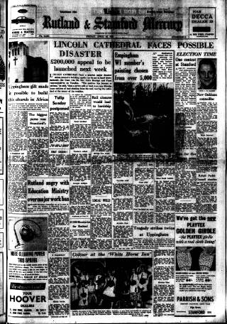 cover page of Stamford Mercury published on April 26, 1963