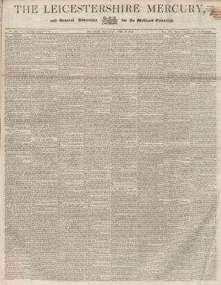 cover page of Leicestershire Mercury published on April 26, 1856