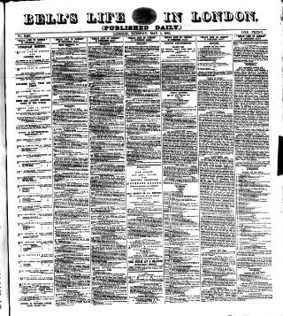 cover page of Bell's Life in London and Sporting Chronicle published on May 5, 1885