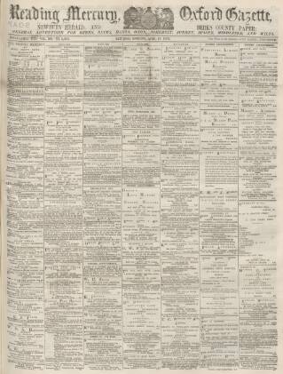 cover page of Reading Mercury published on April 26, 1902