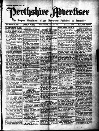 cover page of Perthshire Advertiser published on April 18, 1928