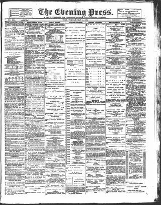 cover page of Yorkshire Evening Press published on May 1, 1894