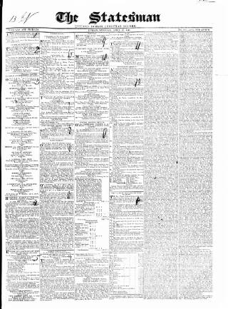cover page of Statesman and Dublin Christian Record published on April 27, 1841