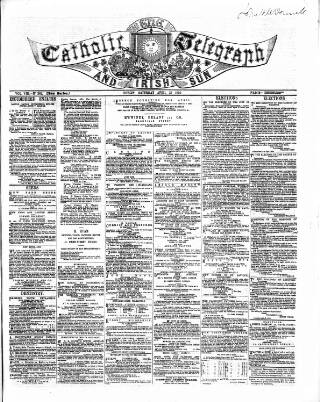 cover page of Catholic Telegraph published on April 23, 1859