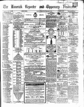 cover page of Limerick Reporter published on April 26, 1867