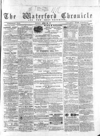 cover page of Waterford Chronicle published on April 26, 1867