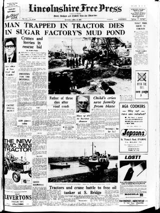 cover page of Lincolnshire Free Press published on April 19, 1966