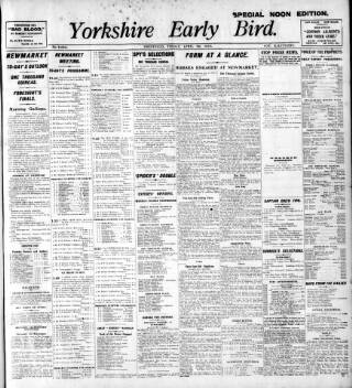 cover page of Yorkshire Early Bird published on April 29, 1910