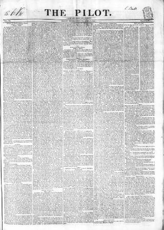 cover page of The Pilot published on April 27, 1835