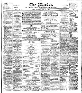 cover page of Warder and Dublin Weekly Mail published on May 6, 1876