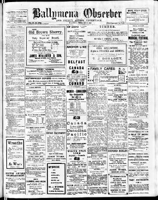 cover page of Ballymena Observer published on May 7, 1926
