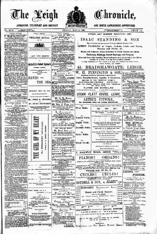 cover page of Leigh Chronicle and Weekly District Advertiser published on May 6, 1898