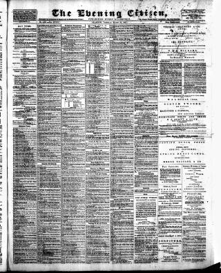 cover page of Glasgow Evening Citizen published on March 29, 1883
