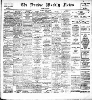 cover page of Dundee Weekly News published on April 27, 1889