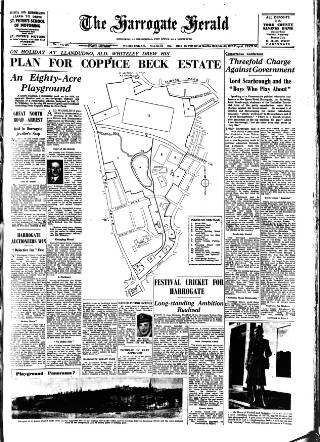cover page of Harrogate Herald published on March 26, 1947