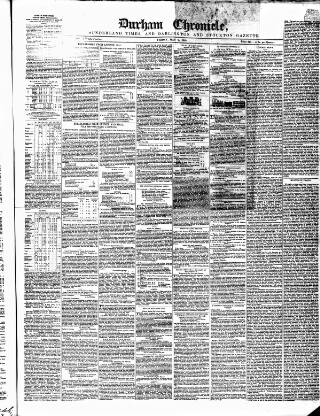 cover page of Durham Chronicle published on May 9, 1845