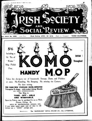 cover page of Irish Society (Dublin) published on April 26, 1919