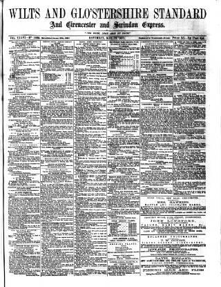 cover page of Wilts and Gloucestershire Standard published on May 10, 1873