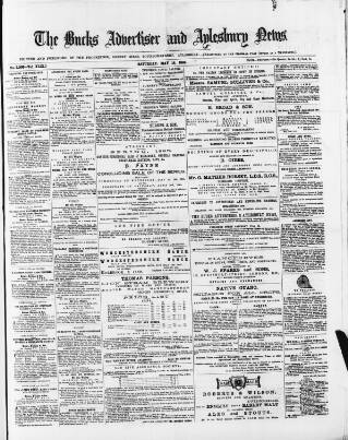 cover page of Bucks Advertiser & Aylesbury News published on May 16, 1885
