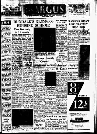 cover page of Drogheda Argus and Leinster Journal published on April 26, 1974