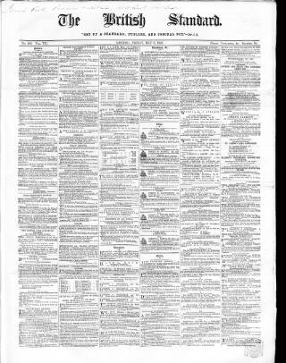cover page of British Standard published on May 9, 1862