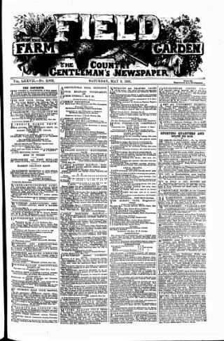 cover page of Field published on May 9, 1891