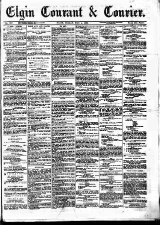cover page of Elgin Courant, and Morayshire Advertiser published on May 1, 1903
