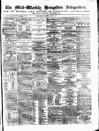 cover page of Hampshire Independent published on May 9, 1877