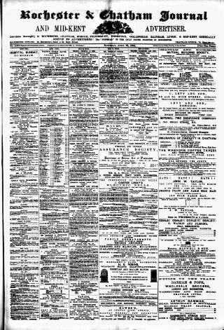 cover page of Rochester, Chatham & Gillingham Journal published on April 26, 1884
