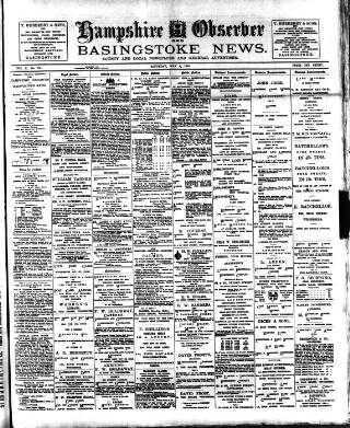 cover page of Hampshire Observer and Basingstoke News published on May 9, 1903