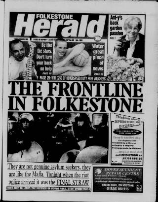 cover page of Folkestone, Hythe, Sandgate & Cheriton Herald published on May 20, 1999