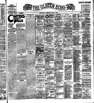 cover page of Ulster Echo published on May 7, 1907