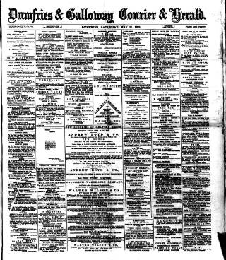 cover page of Dumfries & Galloway Courier and Herald published on May 21, 1892