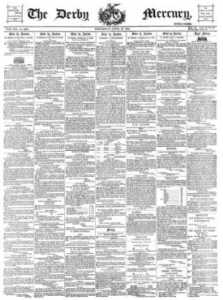 cover page of Derby Mercury published on April 23, 1884