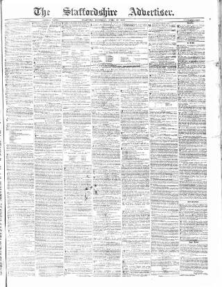 cover page of Staffordshire Advertiser published on April 19, 1873
