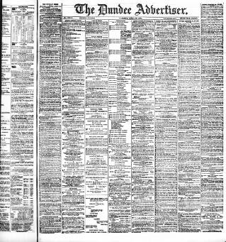 cover page of Dundee Advertiser published on April 25, 1893