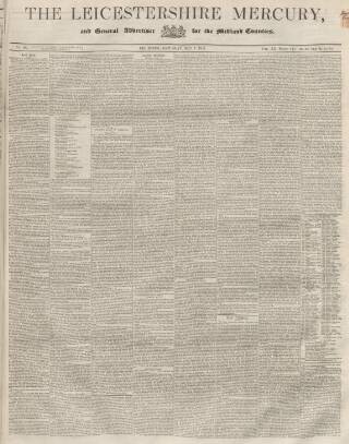 cover page of Leicestershire Mercury published on May 5, 1855