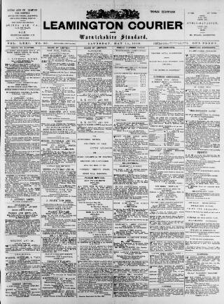 cover page of Leamington Spa Courier published on May 14, 1898
