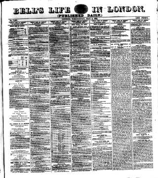 cover page of Bell's Life in London and Sporting Chronicle published on May 6, 1885