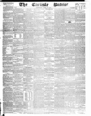 cover page of Carlisle Patriot published on April 26, 1851