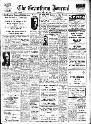 cover page of Grantham Journal published on March 29, 1946