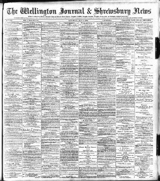 cover page of Wellington Journal published on May 7, 1898