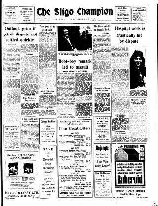 cover page of Sligo Champion published on April 25, 1975