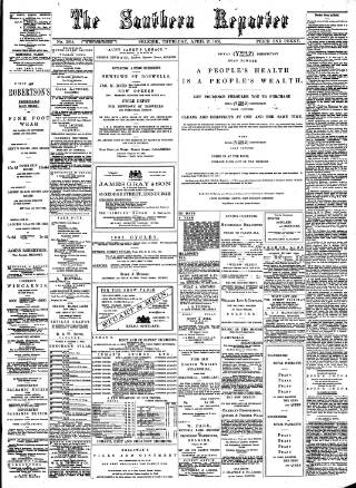 cover page of Southern Reporter published on April 17, 1902