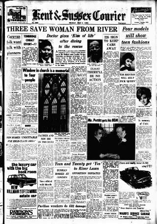 cover page of Kent & Sussex Courier published on May 4, 1962