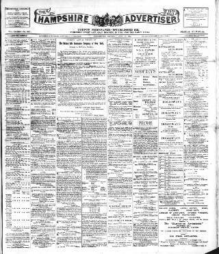 cover page of Hampshire Advertiser published on April 25, 1903