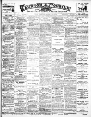 cover page of Taunton Courier and Western Advertiser published on May 7, 1902