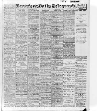 cover page of Bradford Daily Telegraph published on April 27, 1914