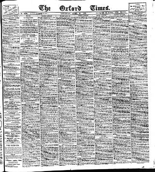 cover page of Oxford Times published on April 23, 1910