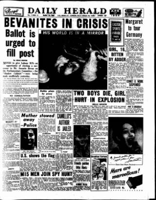 cover page of Daily Herald published on April 17, 1954